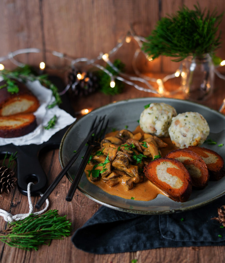 Veganes Weihnachtsmenü mit Seitanbraten Deutschland is(s)t vegan