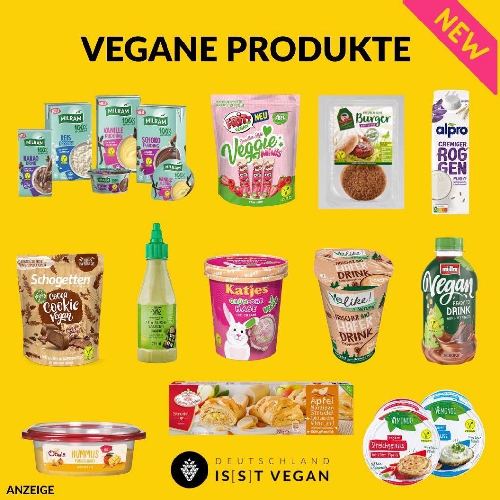 | 2022 is(s)t Produkte Deutschland vegane vegan Neue